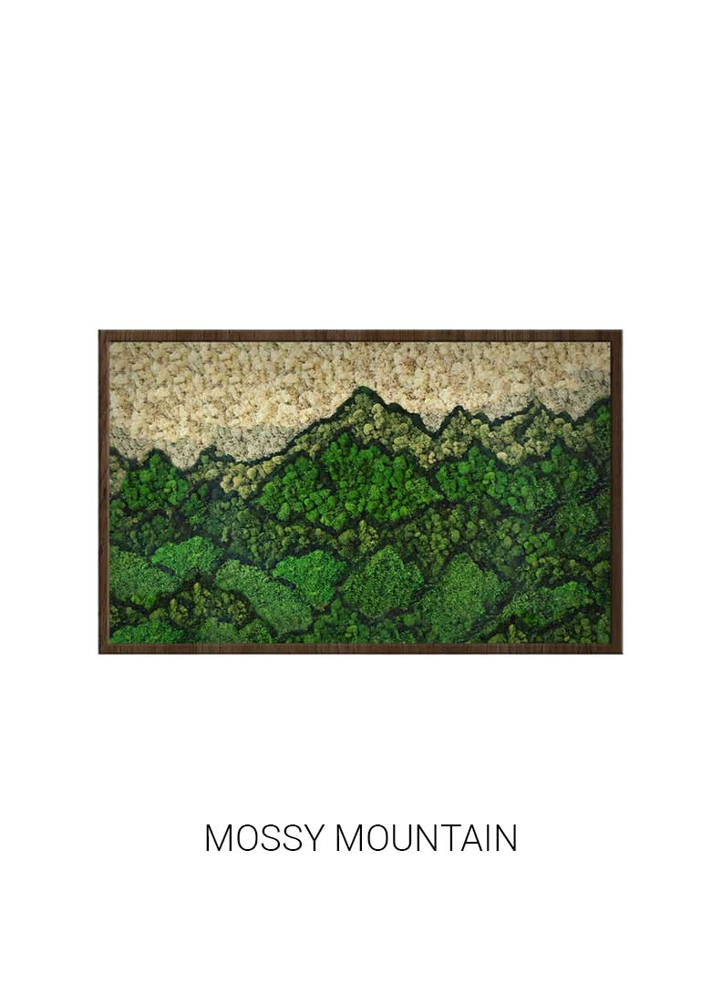 Mossy Mountain | Landscape Moss Art